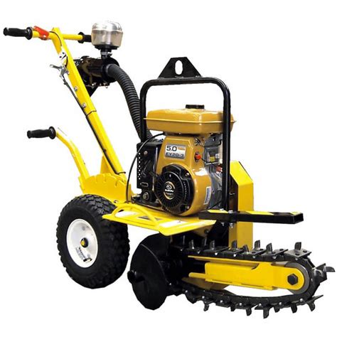 mini trench digger hire|self propelled trencher rental.